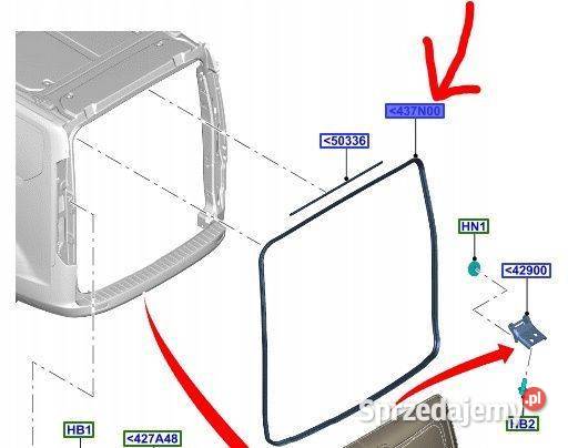 FORD TRANSIT TOURNEO CUSTOM 12 USZCZELKA DRZWI Pleszew