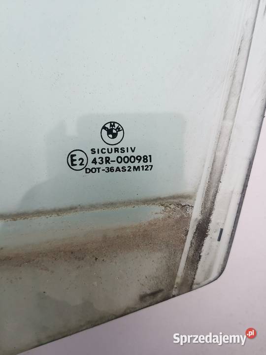Szyba boczna lewy przód bmw e46 śląskie Czerwionka-Leszczyny