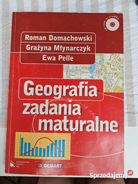 Geografia zadania maturalne PWN 2007 z płytą CD Rok wydania 2007 pomorskie Trąbki Wielkie