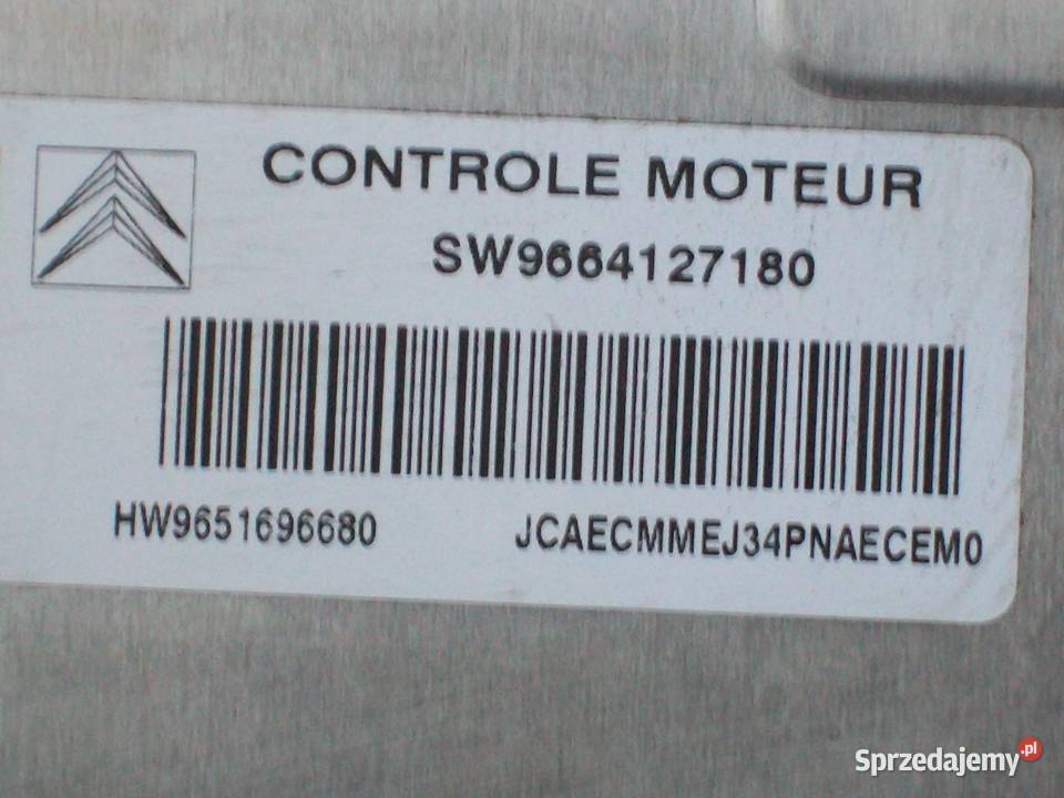 Citroen C3 11 Sterownik komputer silnika mazowieckie