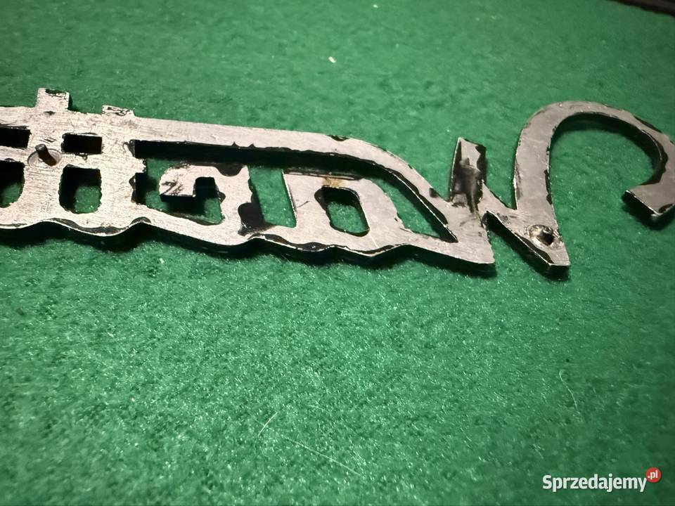 Emblemat Wartburg aluminiowy Mszana