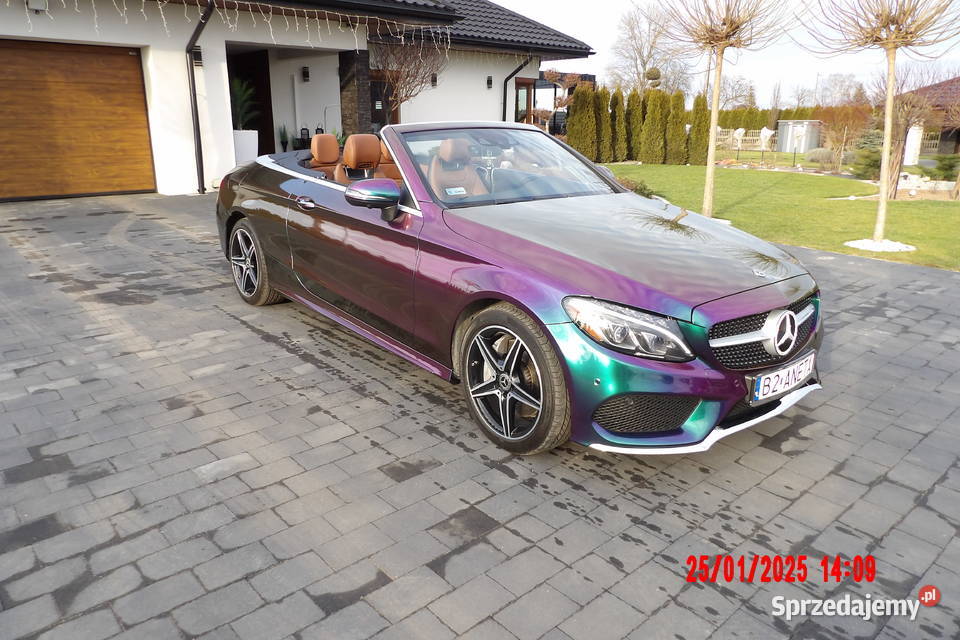 Mercedes C300 CABRIO Stan idealny Brązowe skóry