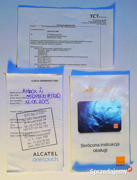Router LTE Airbox 2 dedykowany sieci Orange router Kraków