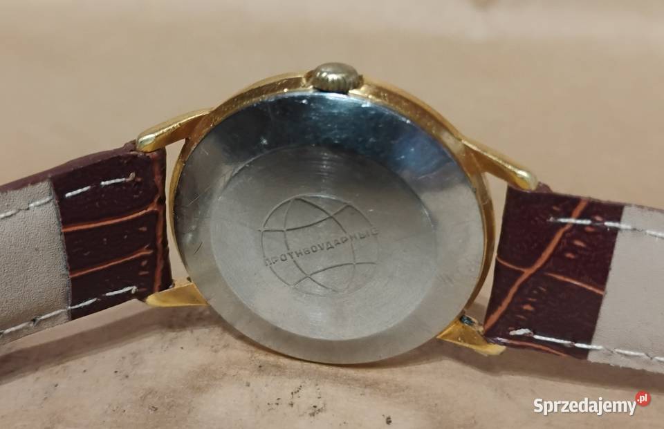Zegarek Męski Raketa 16 JEWELS pozłacana AU20 Opole sprzedam