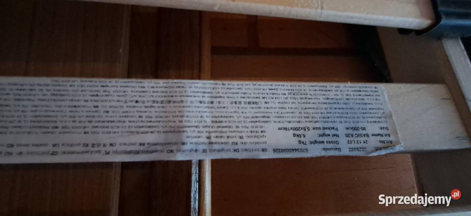 Materac ze stelażem 90 200 w stanie sprzedam