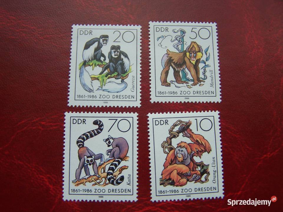 NRD 1986 MNH Mi 301922 Fauna Małpy Tychy