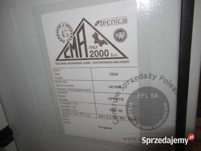 Automatyczna wiertarkofrezarka CMA2000 srl 2024r Magnice