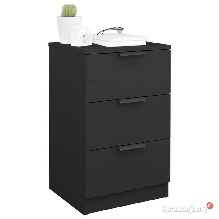 Szafka nocna czarna 40x36x65 WM811270 Warszawa