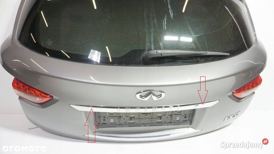 LISTWA GÓRNA KLAPY CHROM INFINITI QX70 FX35 USA Nowy Tomyśl
