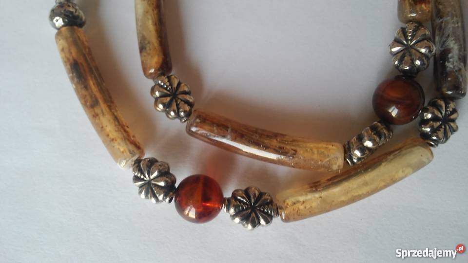 Naszyjnik ze sztucznego bursztynu Częstochowa