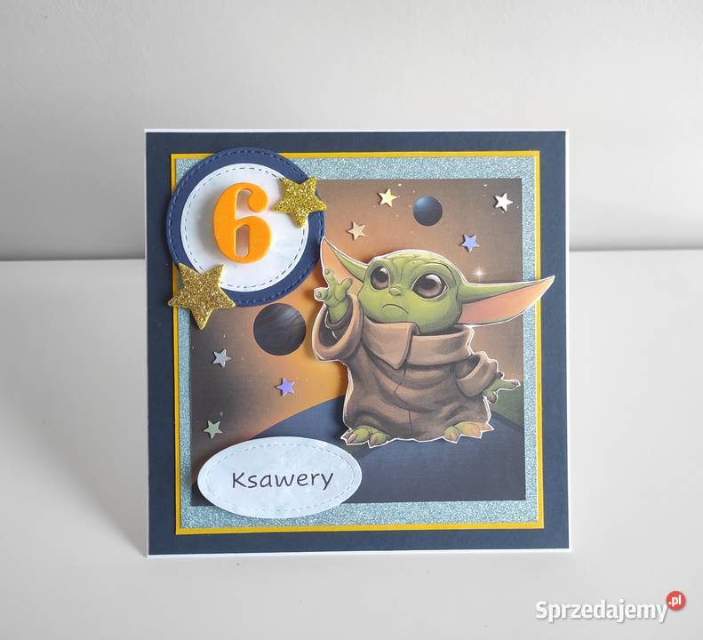 Kartka urodzinowa ręcznie robiona Star Wars baby Łódź