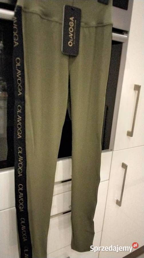 Legginsy Leginsy Damskie OLAVOGA S Khaki Nowe Nowa Sól