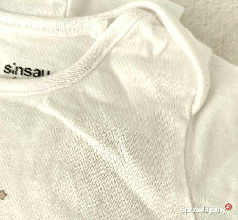Body niemowlęce Sinsay 62 bawełna białe uniseks Szczecin