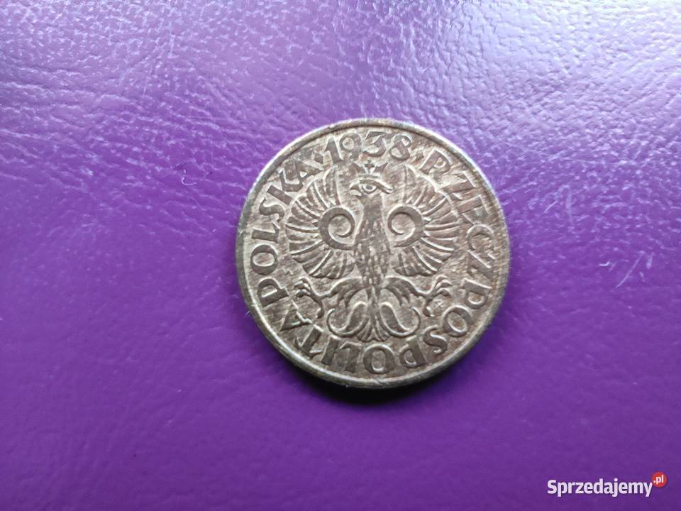 Moneta przedwojenna Sanacja II RP 2 grosze 1938 mazowieckie Pruszków