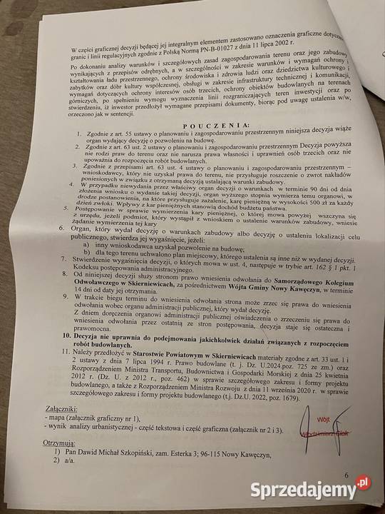 Sprzedam działkę 35 minut jazdy Warszawy 34.32m Esterka