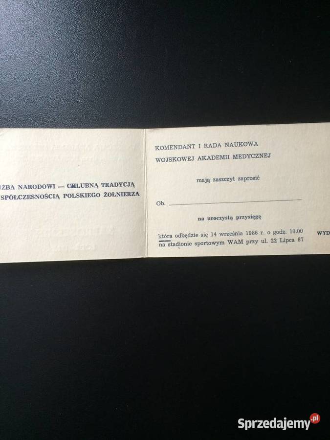 283 Zaproszenie Na Przysięgę