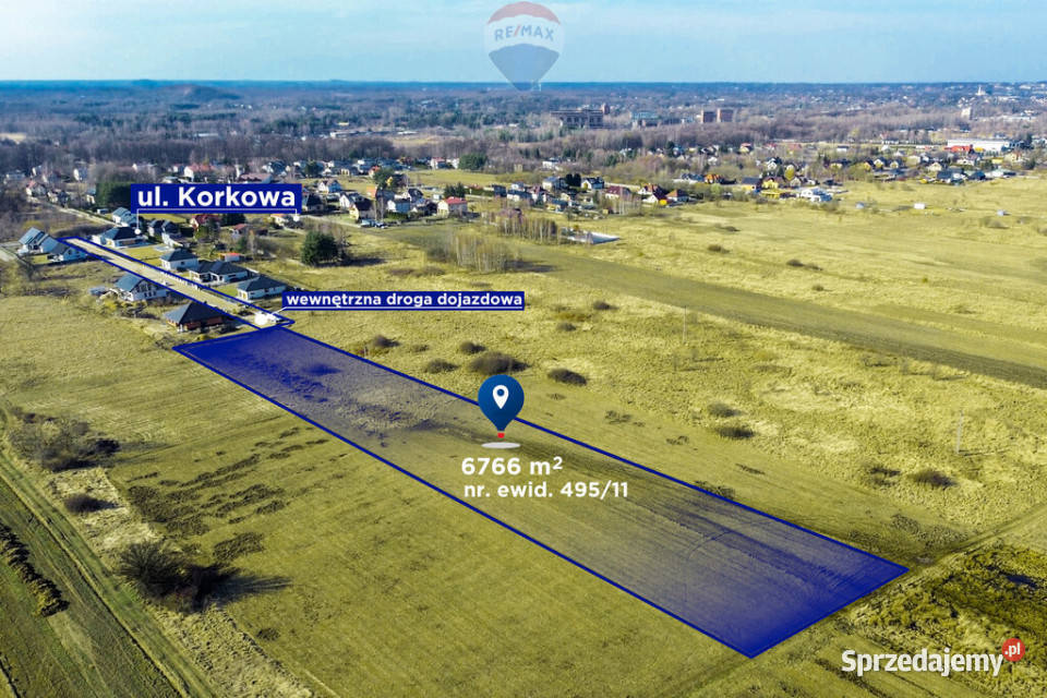 Działka dewelopera WZ 6 domów budowlana śląskie Częstochowa