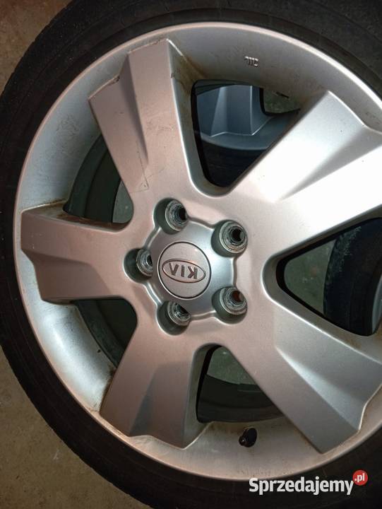 Komplet oryginalnych kół Kia Hyundai 5x1143 aluminiowe