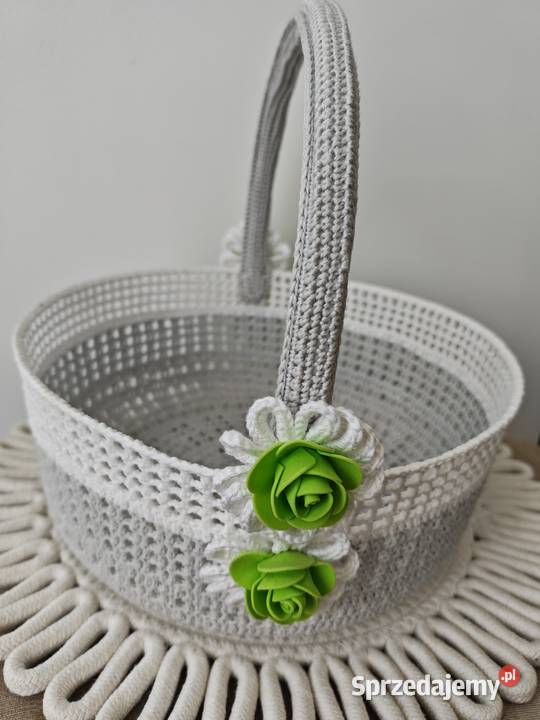 Koszyk Wielkanocny szydelkowy Dębica