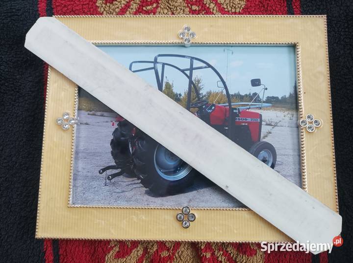 Obrazek z ciągnikiem Ursus 3502 pamiątka Lublin