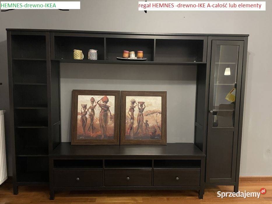 Regał IKEA HEMNES LEKSVIK drewno regał IKEA Warszawa sprzedam