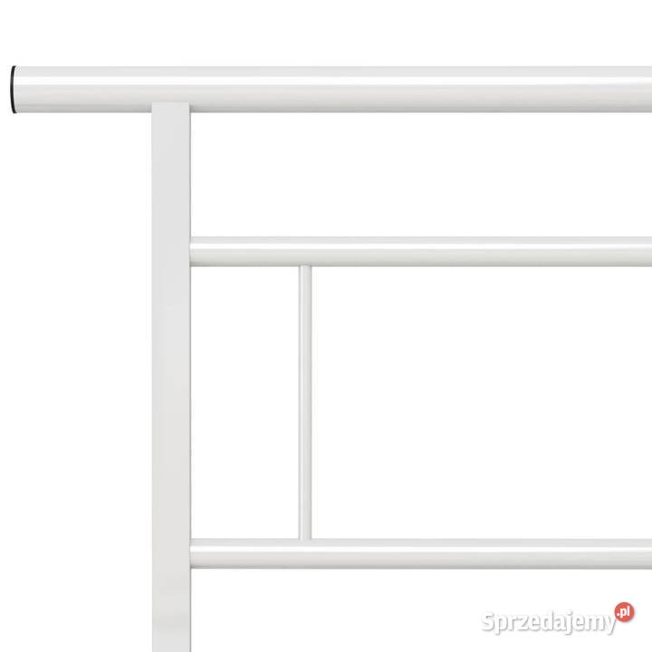 vidaXL Rama łóżka biała metalowa 140 x 200 Ramy i stelaże mazowieckie Warszawa sprzedam