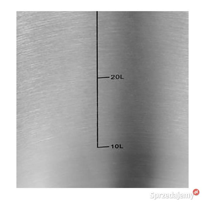 Garnek 43 l z podziałką 38 x 38 grube dno stal