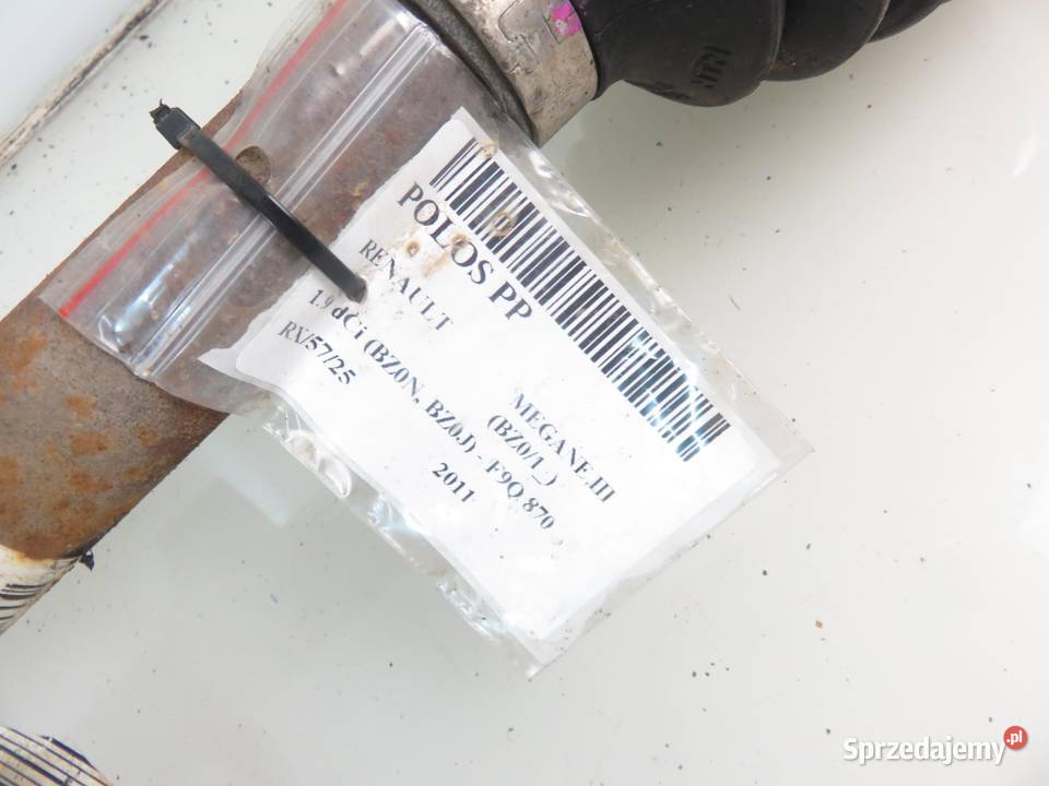 PÓŁOŚ PRAWA PRZEDNIA RENAULT MEGANE III 19 dCi małopolskie