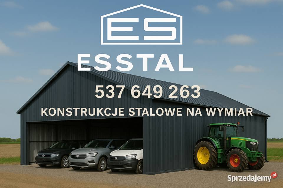 A206 Wysoki Garaż Blaszany Zadaszenie na auto Sprzedaż lubelskie Opole Lubelskie