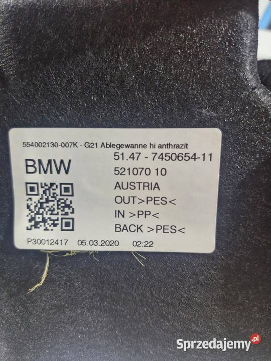 BMW G21 WYKŁADZINA PODŁOGI TYLNIA BAGAZNIKA