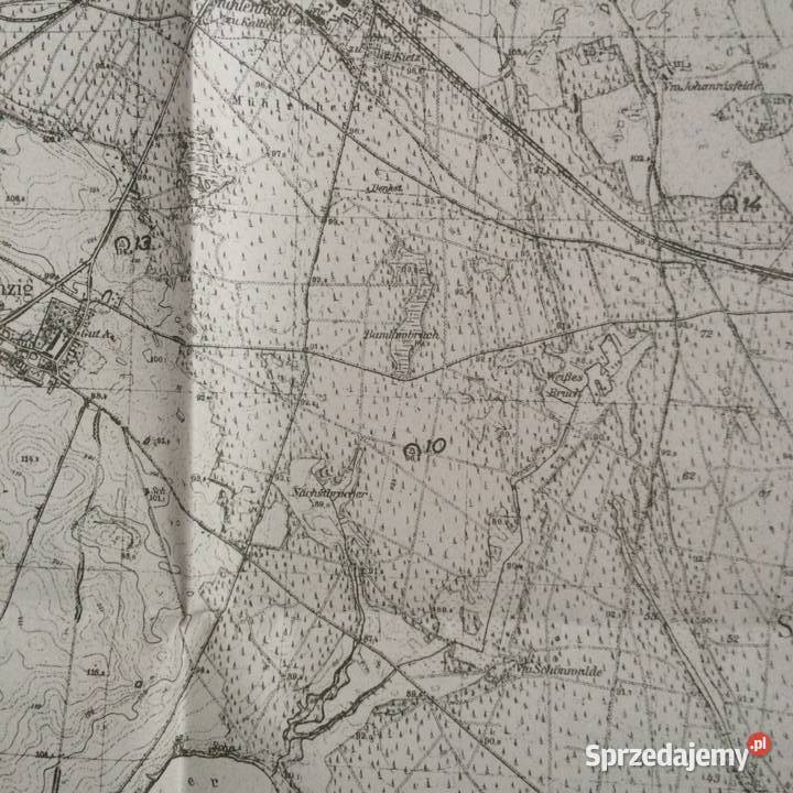 1213 Niemiecka Mapa Kalisza Szczecin