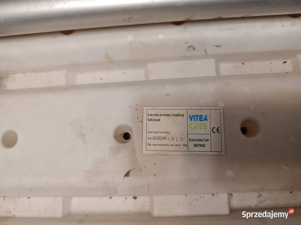 ŁAWECZKA NA WANNE VITEA CARE Z REGULACJĄ Wieliczka sprzedam