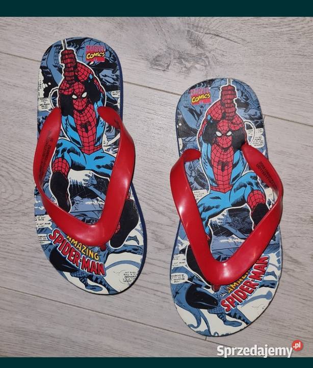 Klapki japonki chłopiec Marvel Comics Spiderman pianka Łódź
