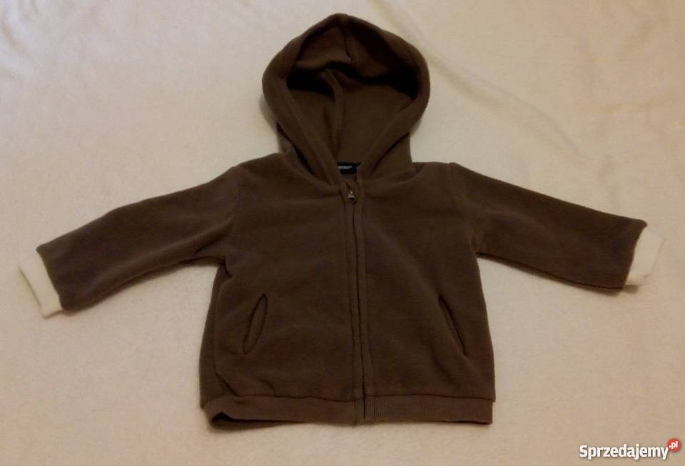 Bluza polar z kapturem zapinana na suwak 68 6 Rozmiar 68