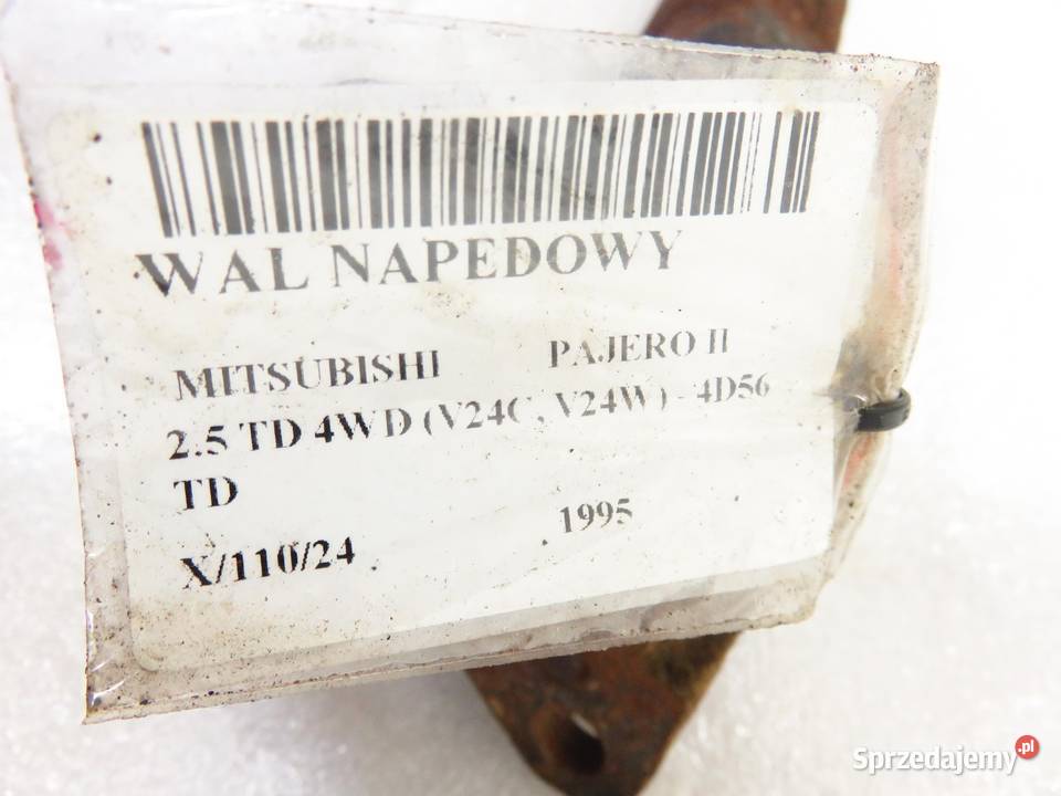 WAŁ NAPĘDOWY MITSUBISHI PAJERO II 25 TD osobowe sprzedam