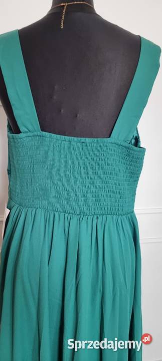 Sprzedam śliczną butelkowo zieloną sukienkę Białystok sprzedam