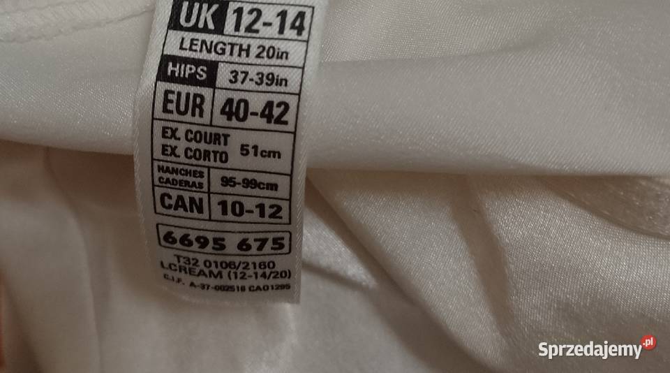 4042 LXL Kremowa Półhalka halka z Londynu małopolskie Kraków