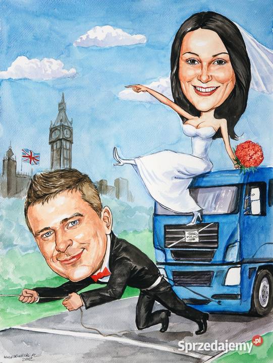 Karykatury karykatura na zamówienie ze zdjęć na małopolskie