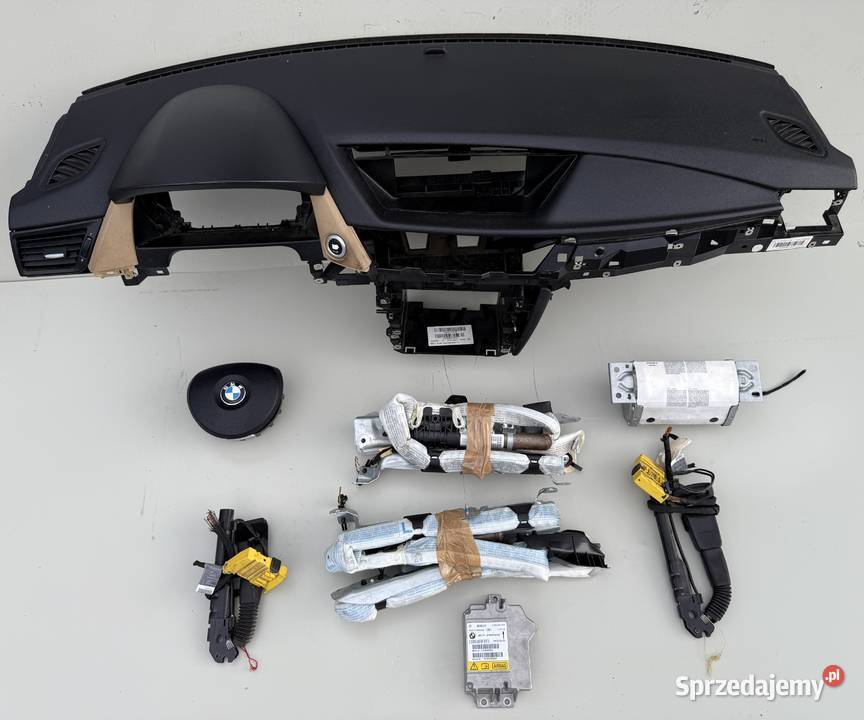 BMW X1 E84 AIRBAG DESKA PODUSZKI NAPINACZE AIR Deski rozdzielcze, konsole Części samochodowe Kłodzko