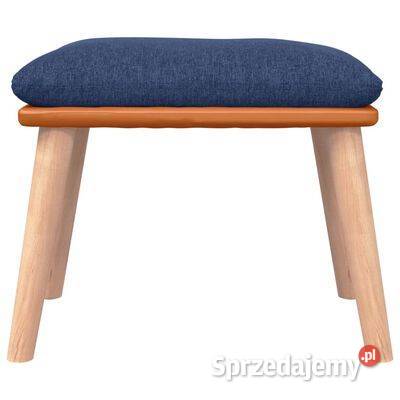 vidaXL Podnóżek niebieski 45x295x35 tkanina i
