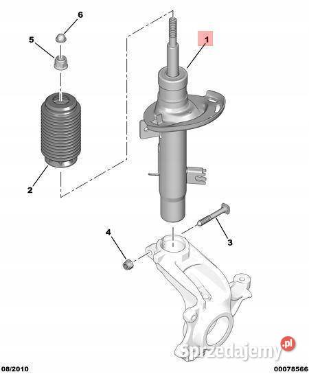 MCPHERSON ZWROTNICA PRAWY PRZÓD CITROEN C4 sprzedam