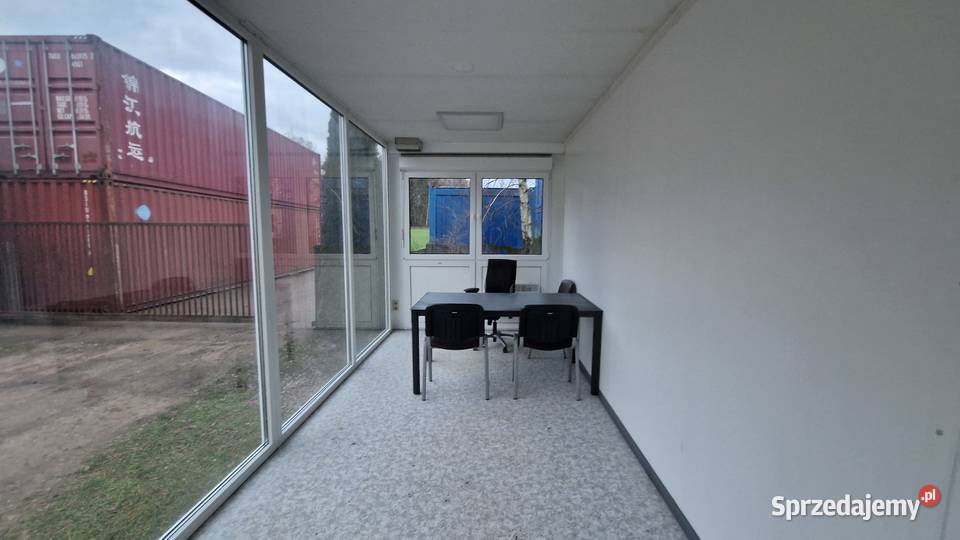 Kontener usługowy ekspozycyjny biuro sprzedaży Somianka-Parcele