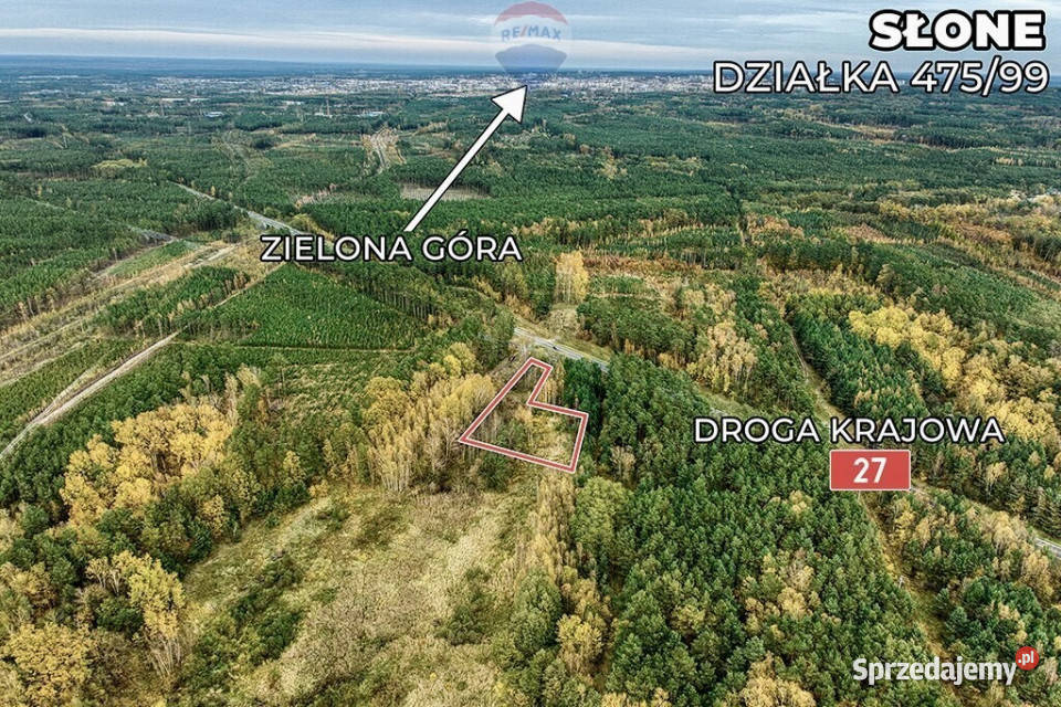 Na sprzedaż działka drodze 27 z MPZG Słone sprzedam