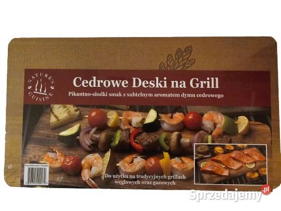 Deska Cedrowa do grillowania DESKA CEDR CZERWONY mazowieckie Piaseczno