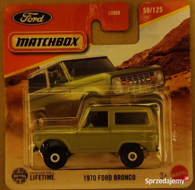 Matchbox 1970 Ford Bronco 59125 model 164 Mattel zachodniopomorskie Szczecin
