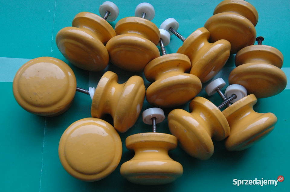 uchwyty drewniane do szafek szuflad średnica Gdynia sprzedam