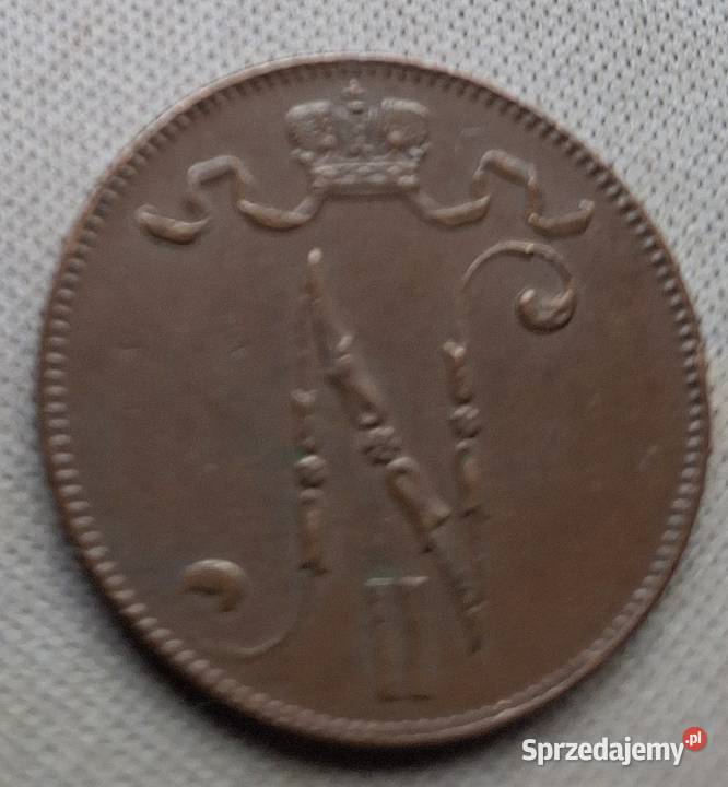 FINLANDIA OKUPACJA ROSYJSKA5 PENNIA1916 r Legionowo