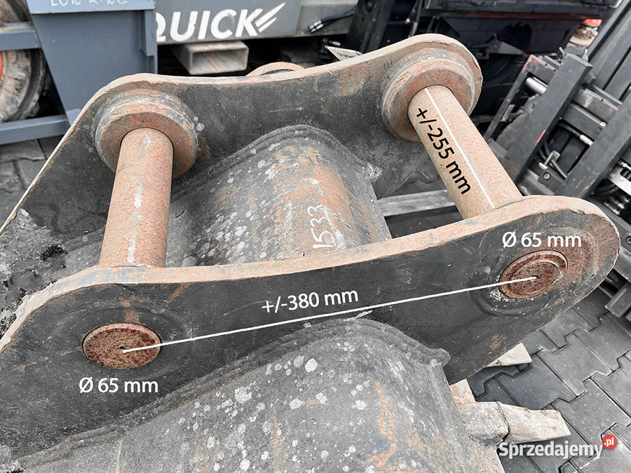 Łyżka kopiąca do koparki STRICKLAND 65 mm pełny VAT Kęty