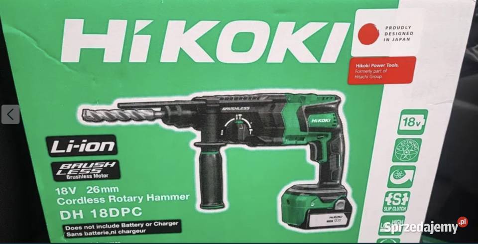 HIKOKI MŁOTOWIERTARKA AKUMULATOROWA DH18DPC Stąporków sprzedam