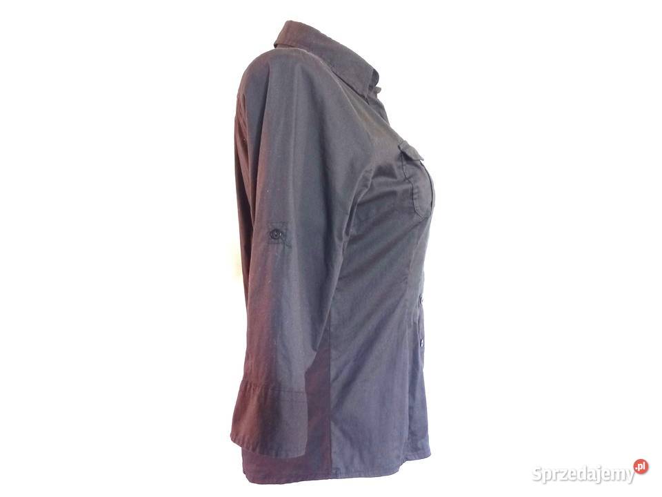 Bluzka czarna Koszula elegancka r 3840 rękaw 34 czarny Białystok